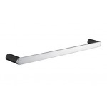 Esperia Black & Chrome Solid Brass Single Towel Rail 600mm Esperia Black & Chrome Solid Brass Single Towel Rail 600mm